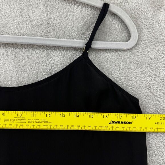 J Crew Dress Womens M Black Slip Maxi Length Adjustable Straps Semi Sheer - Picture 10 of 16